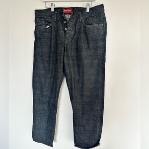 Stronghold Venice Selvedge Black/Charcoal Relaxed Fit Men's Jeans